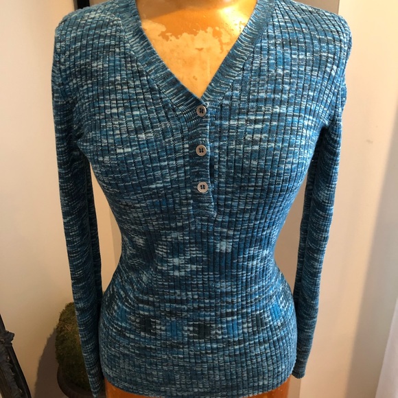 Sundance space dye v-neck sweater S - Picture 1 of 8